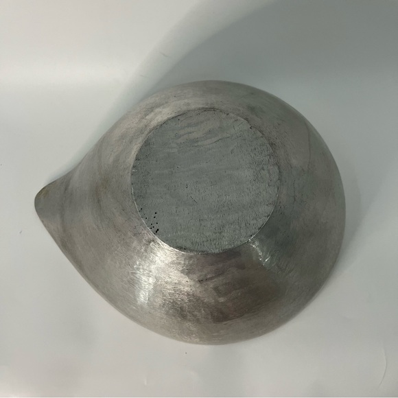 Bruce Cox biomorphic aluminum salad utensils hand made hammered - Picture 9 of 12